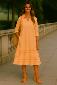Mintlis mujer, algodón 100% licra, vestido Bambi, 3 colores, tallas (36-50)