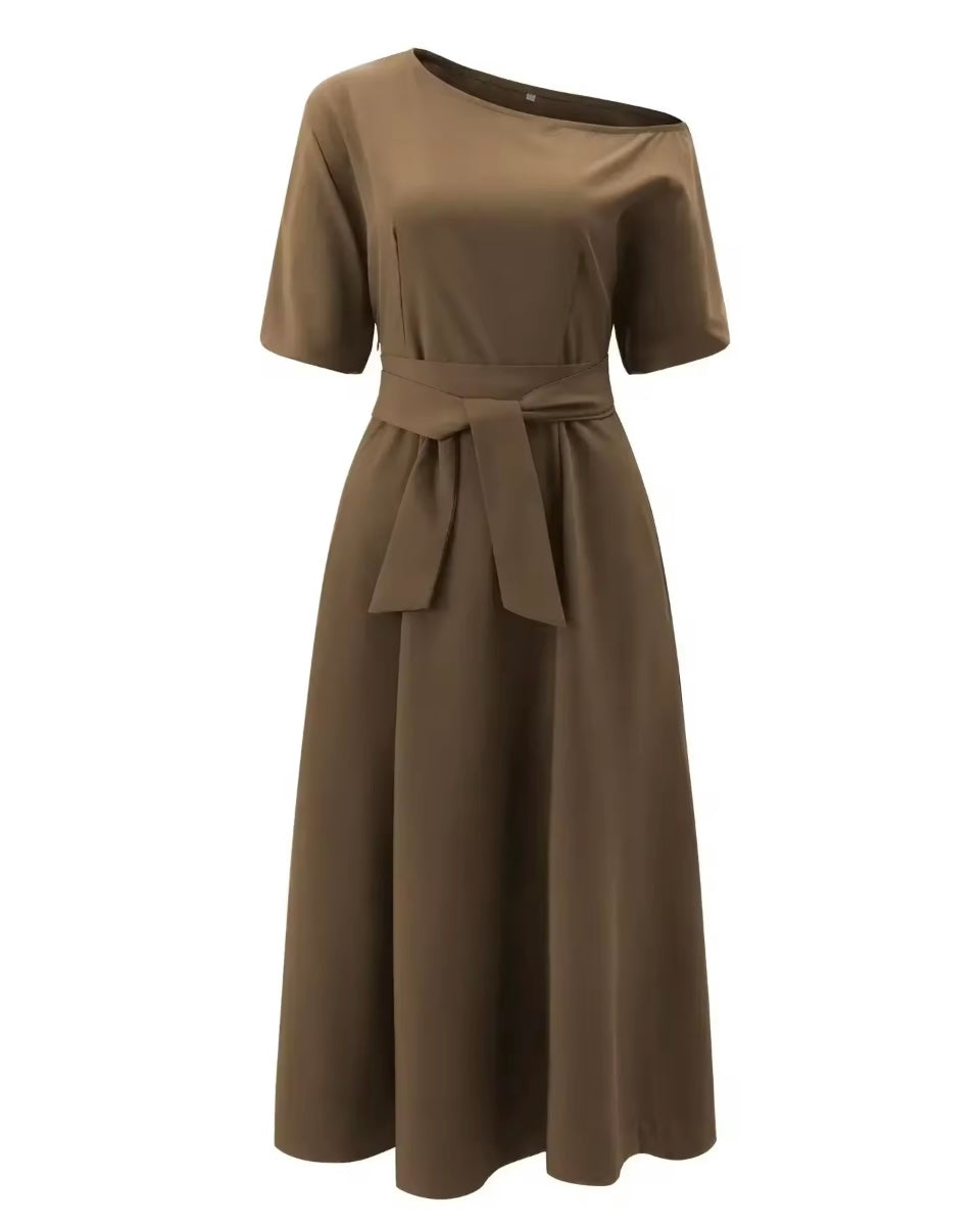 Mintlis mujer, vestido Verna algodón satinado, 3 colores, tallas (36-48)