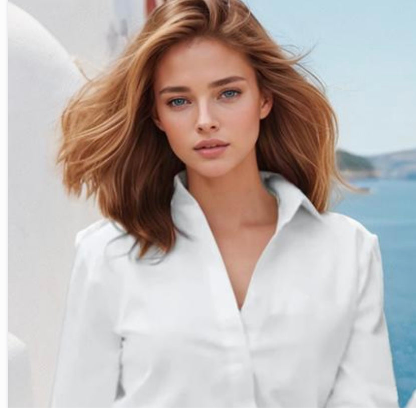 Mintlis mujer algodón camisa Glory, 3 colores, tallas (36-48)