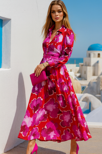 Mintlis Gardenia print shirt dress, 2 prints, sizes (36-48)