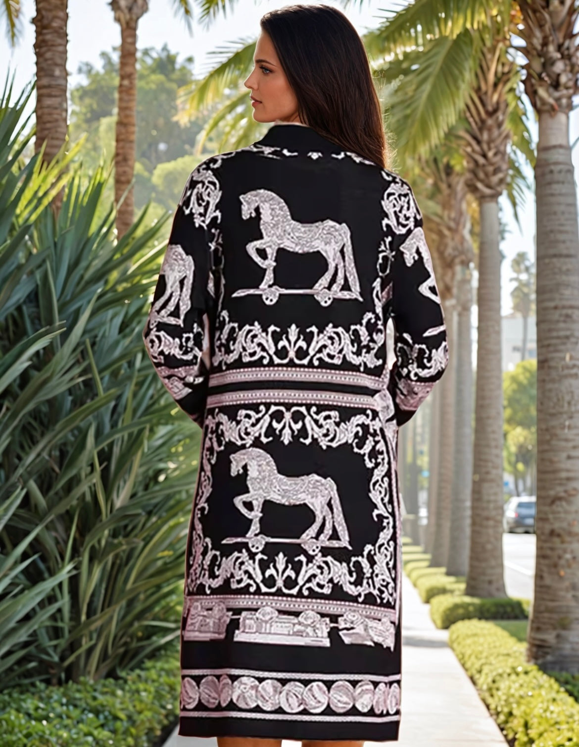 Mintlis mujer punto seda vestido Linda, tallas (36-48)