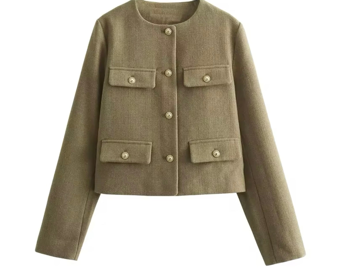 Veste Pamela imprimée vintage, 4 couleurs, 8 tailles, GRANDES TAILLES
