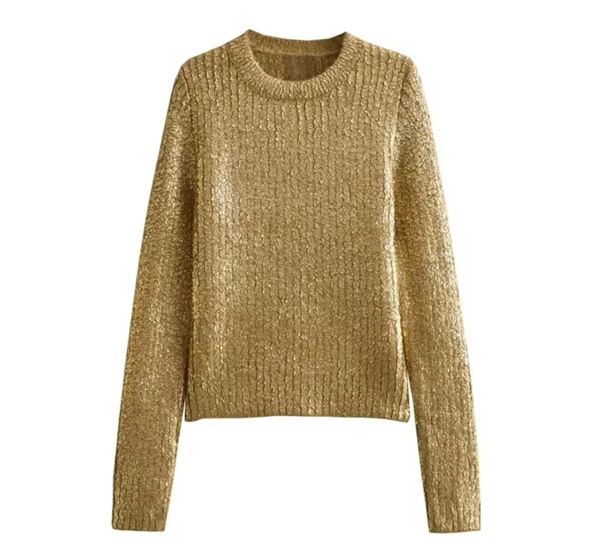 Mintlis mujer punto licra elastane brillo elegante , jersey Trazy, tallas (36-44)