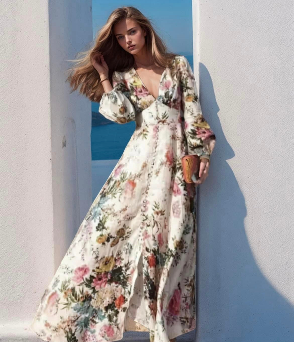 Robe en coton Acapuldo avec ceinture, 3 couleurs, 4 tailles