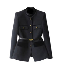 Chaqueta Francia lana, 3 colores con cinturón incluido tallas (36-46) made in Porto