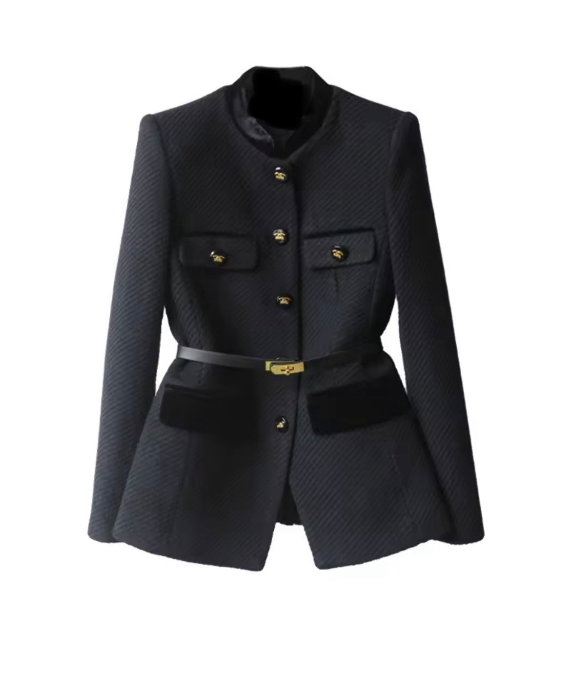Chaqueta Francia lana, 3 colores con cinturón incluido tallas (36-46) made in Porto