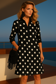Vestido Carlotta lunares,6 estampados lunares de colores tallas (36-52) da talla