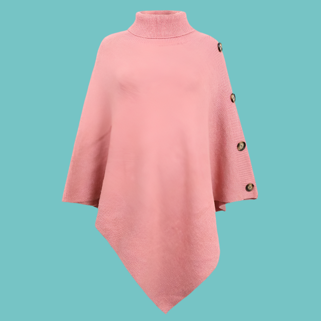 Mintlis poncho mujer punto Davinia, 6 colores, talla única(36-48)
