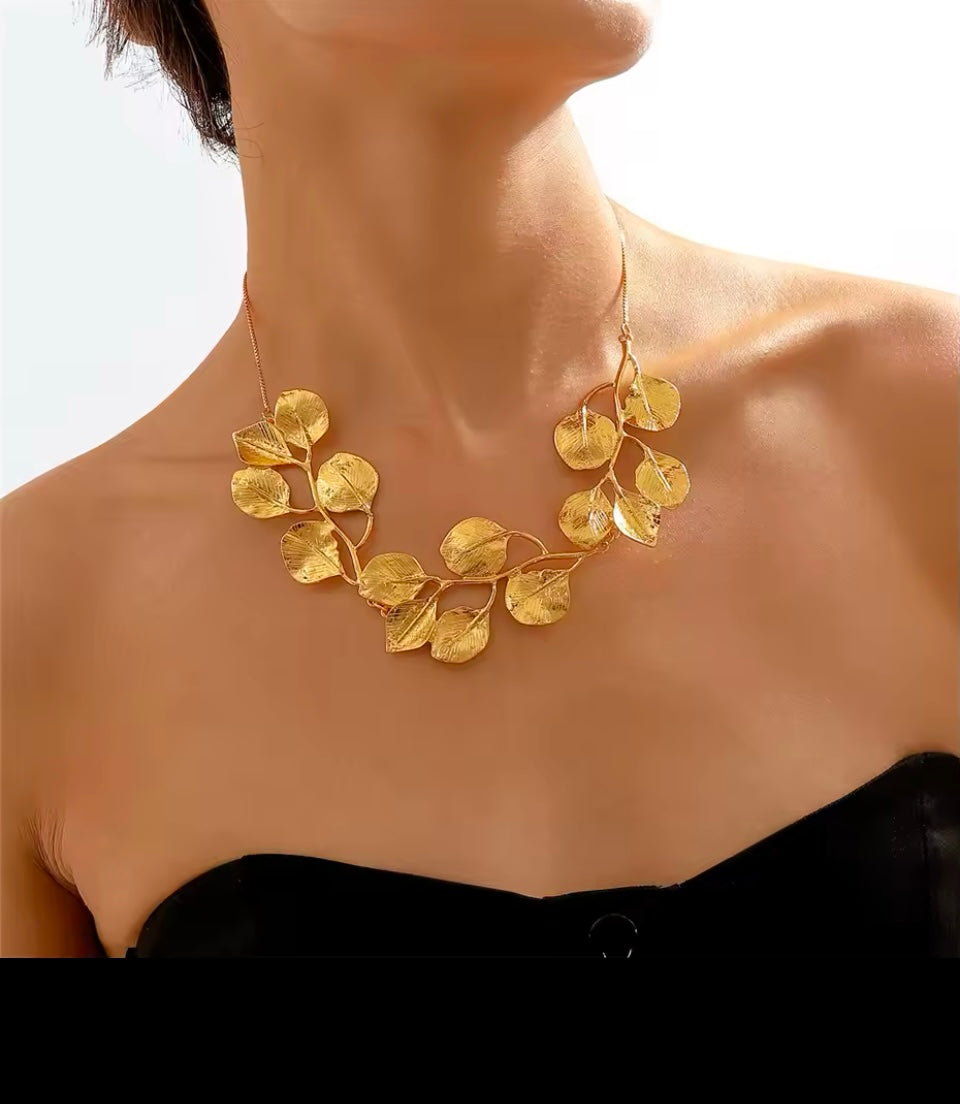 Saint necklace, gold and silver