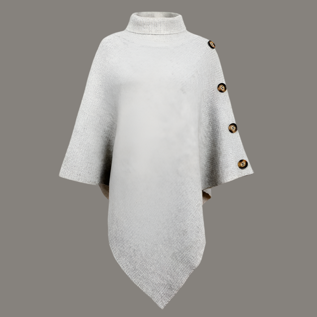 Mintlis poncho mujer punto Davinia, 6 colores, talla única(36-48)