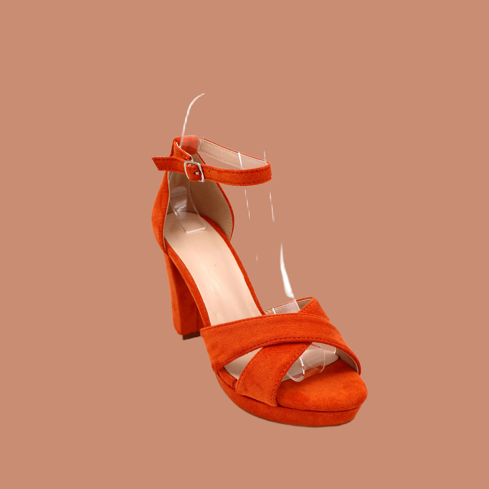 Sandalias Rebeca de purpurina y antelina, Made in Spain, 9 colores