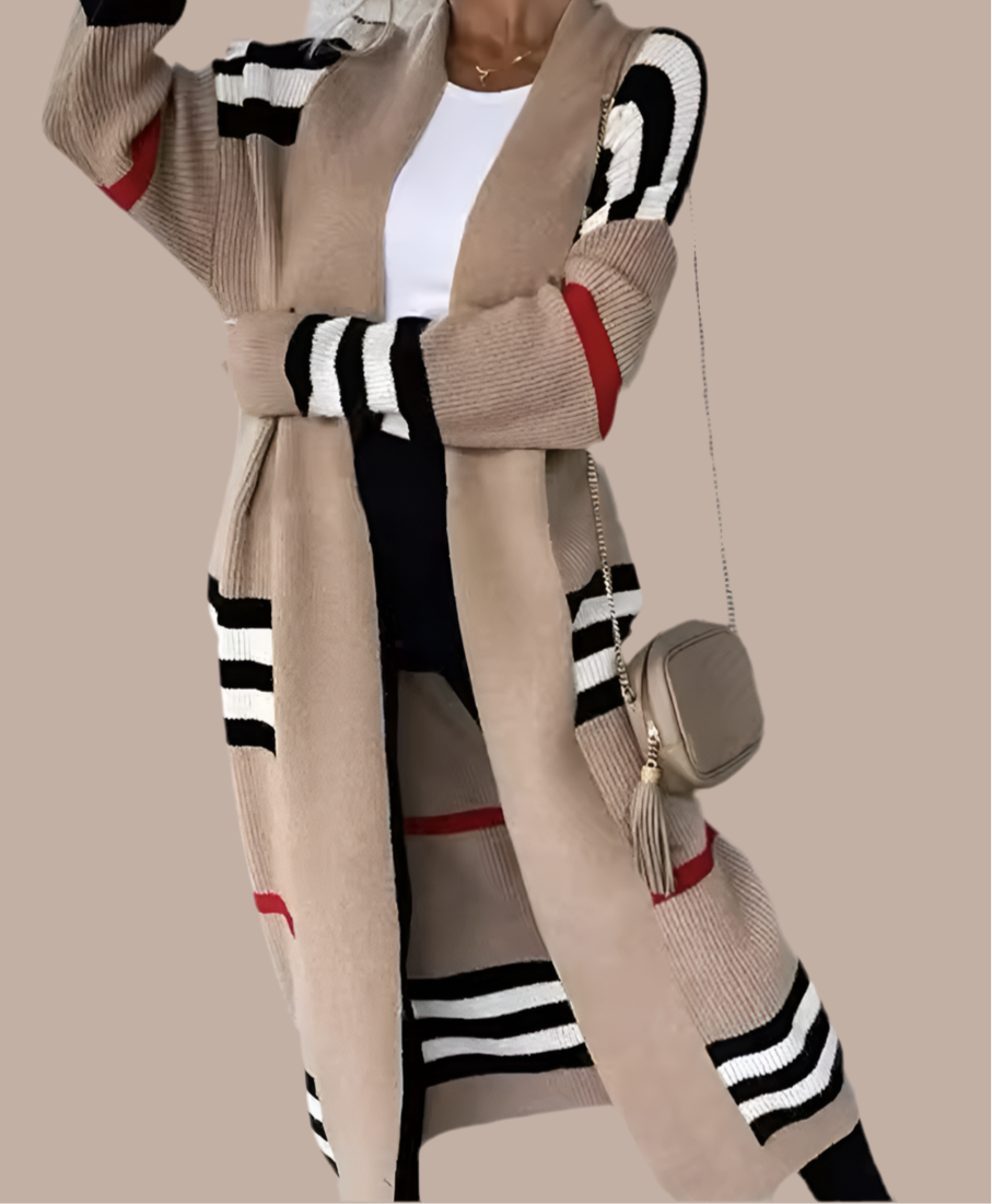 Redingote Hilary en fil de laine impressionnant, 4 couleurs, 5 tailles