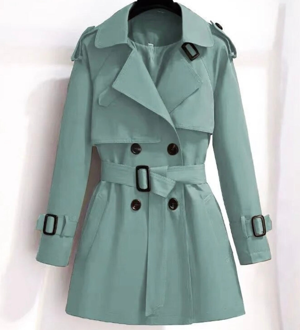 Trench gabardina Kings Road de algodón y forro, 3 colores , 5 TALLAS GRANDES