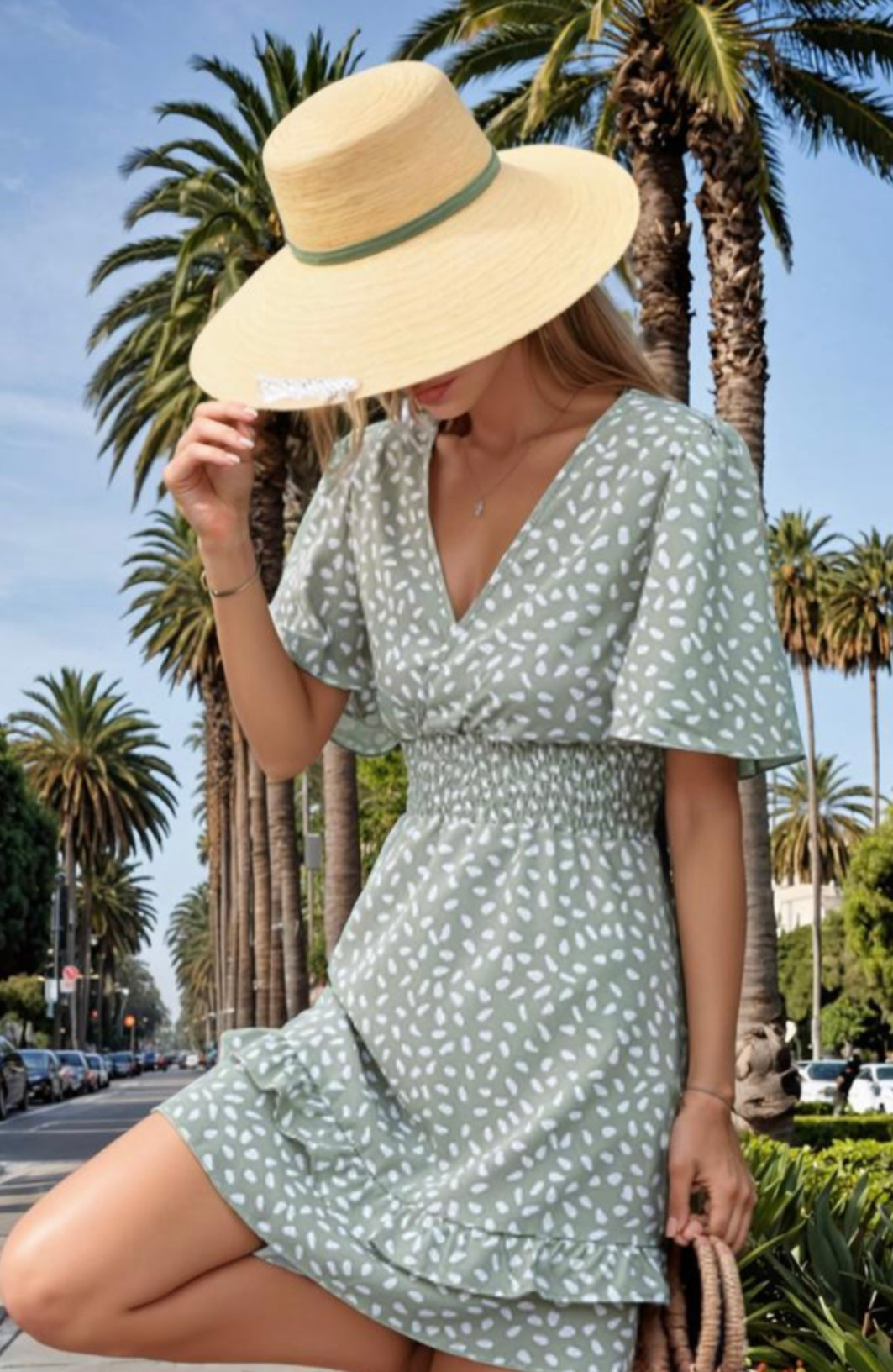 Norma chiffon dress, stretch, elastic, 4 sizes (36-42)