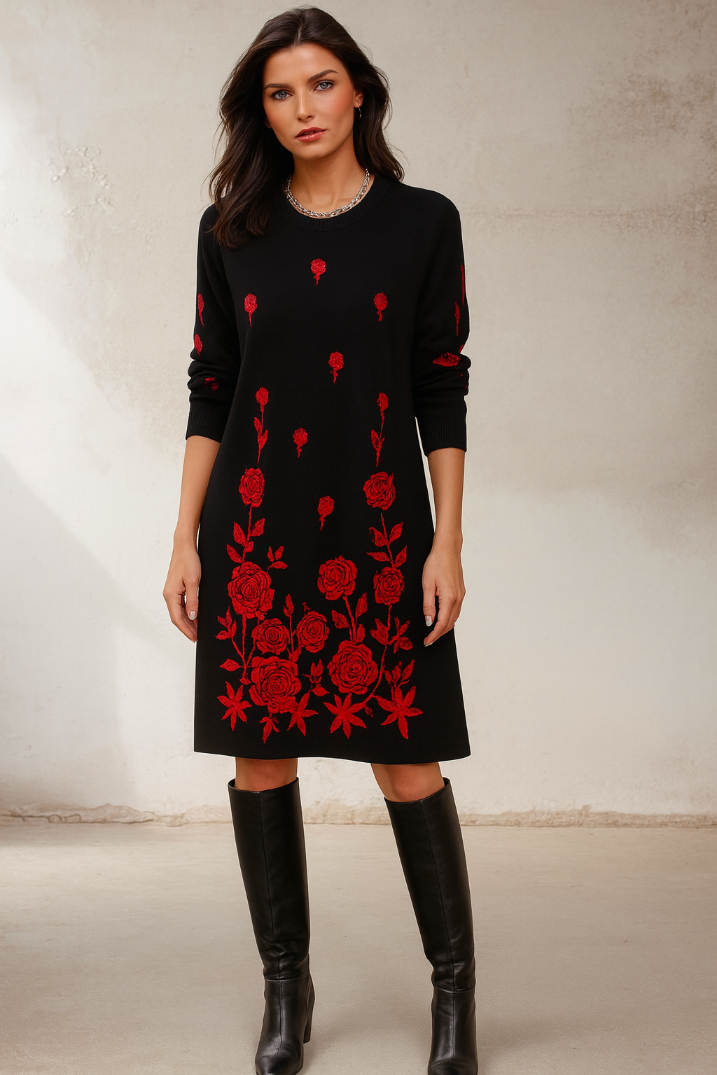 Trendyol femmes/filles Animal Mini manches longues jour/nuit robe régulière
