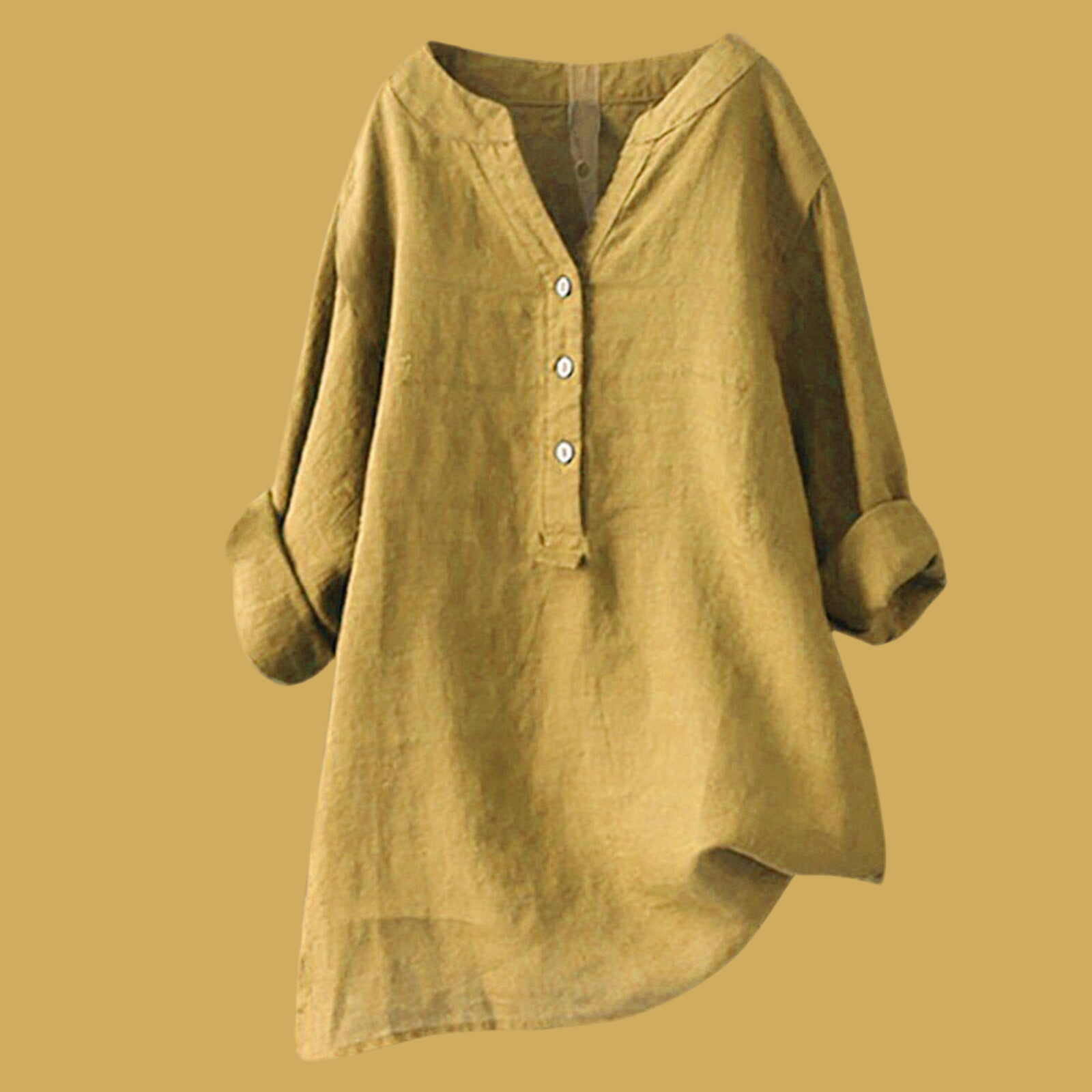 Camisas Tunica Camila Lino strech, 3 colores extra larga, 8 tallas