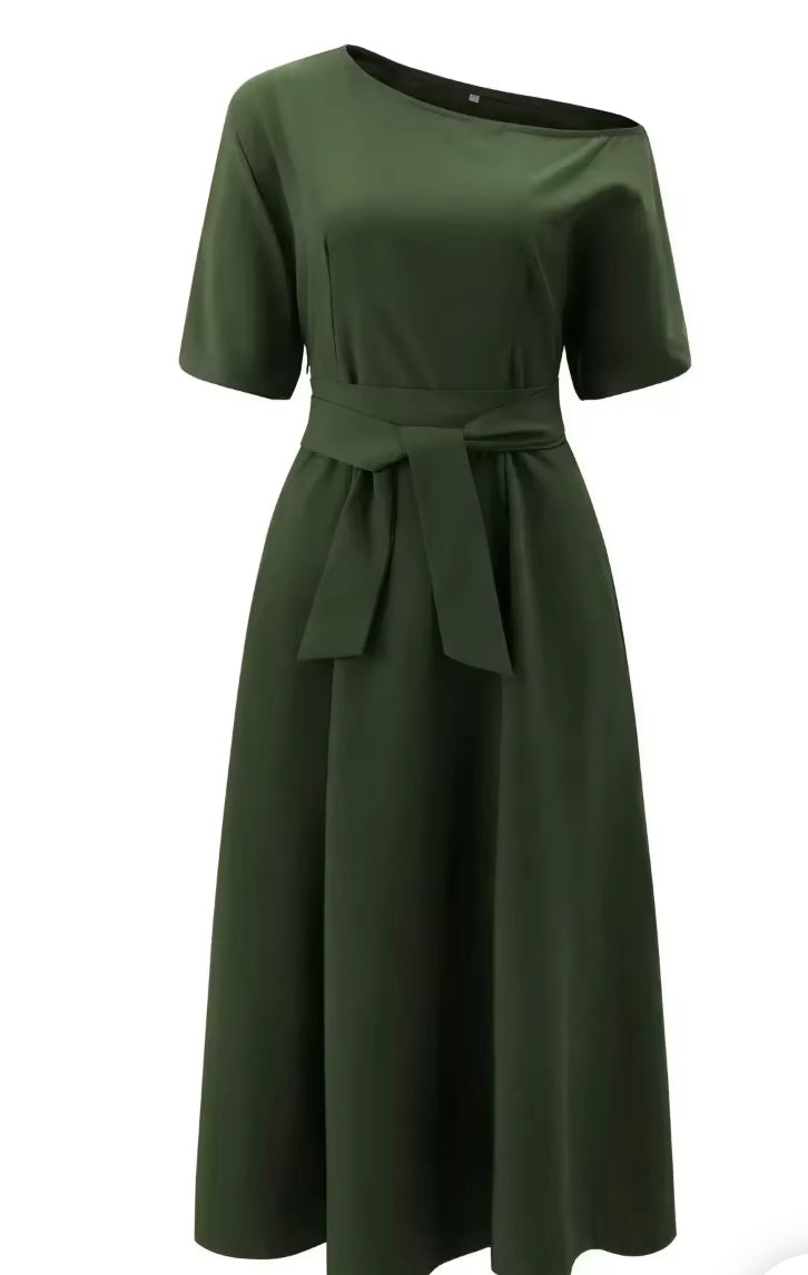 Mintlis mujer, vestido Verna algodón satinado, 3 colores, tallas (36-48)