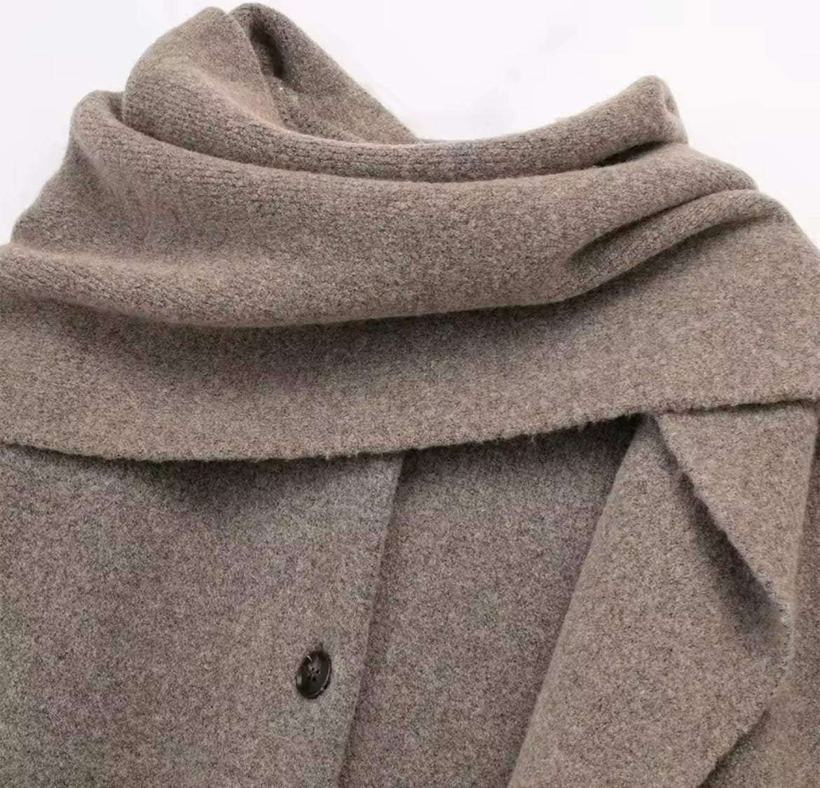 Mintlis mujer, lana cashemira con bufanda, chaqueta Gabrielle, tallas (36-46)