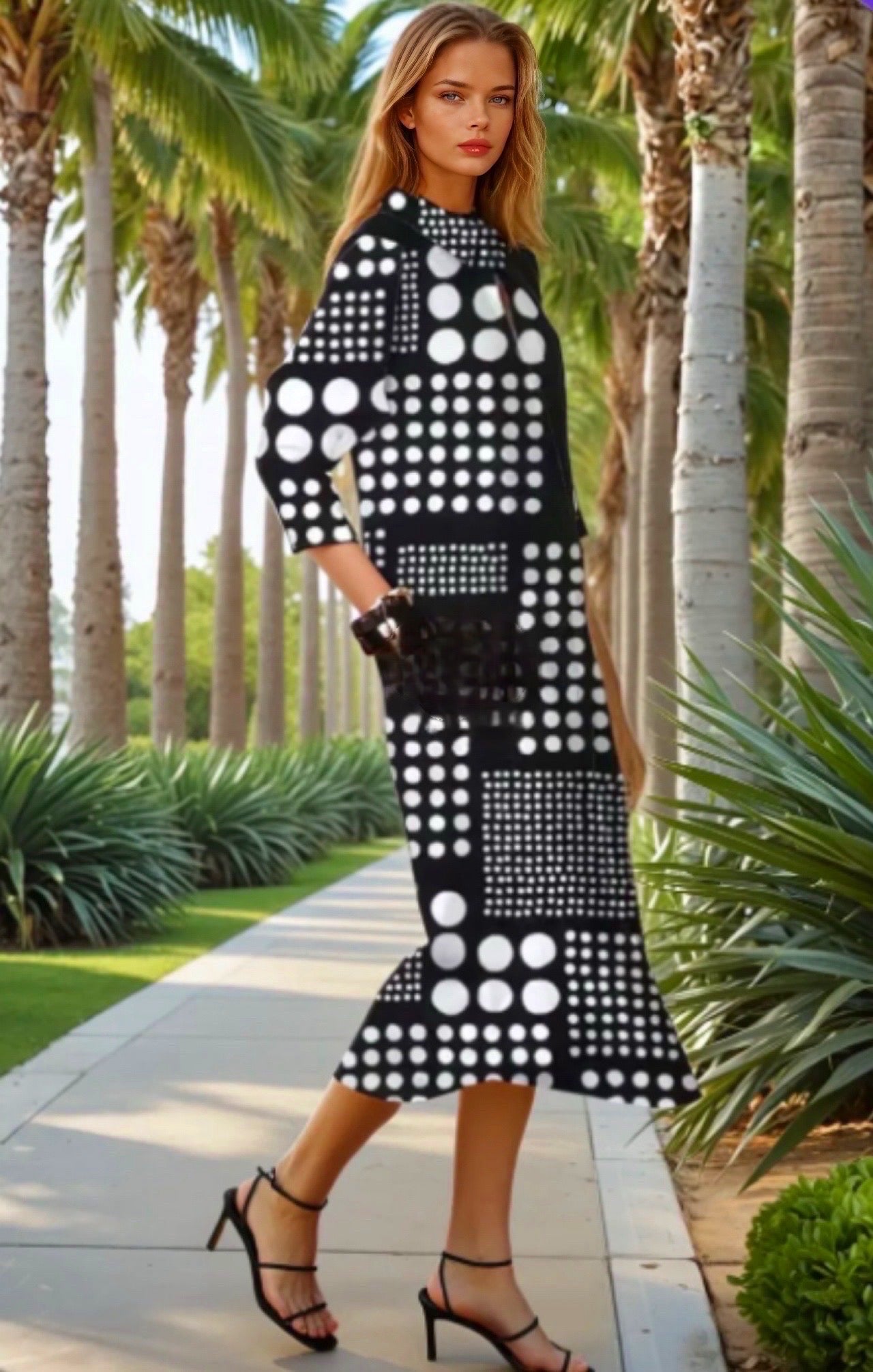 Mintlis mujer, viscosa algodón, camisero Ryan, 2 estampados, tallas (36-50)