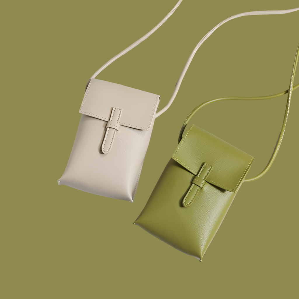 Bolso Camila banderola de piel , 5 colores