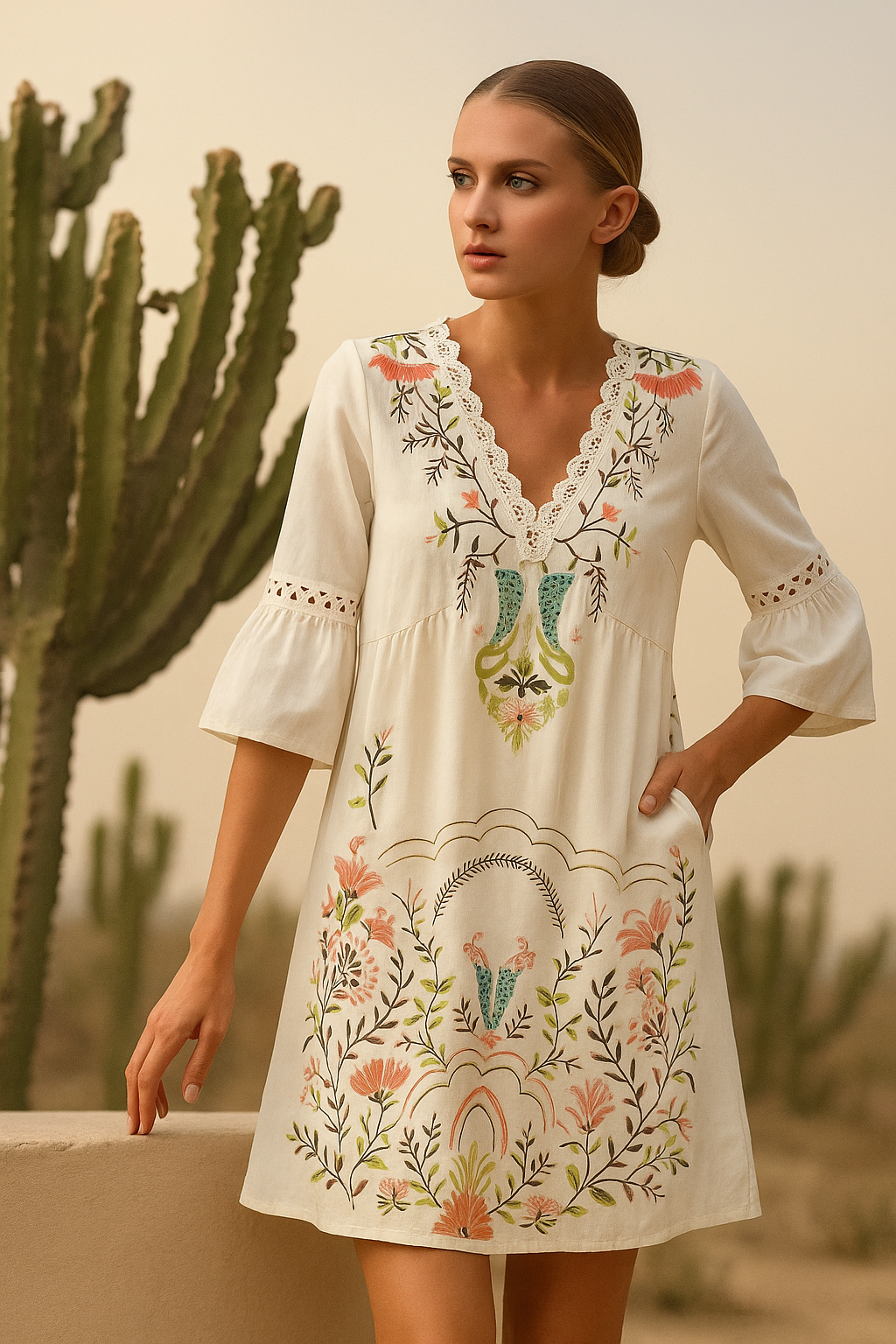 Vestido Linnet, 4 estampados colores, tallas (34-46)