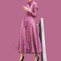 Vestido ROMA MULTICOLOR Y ROSA , 2 colores estampados, 4 tallas
