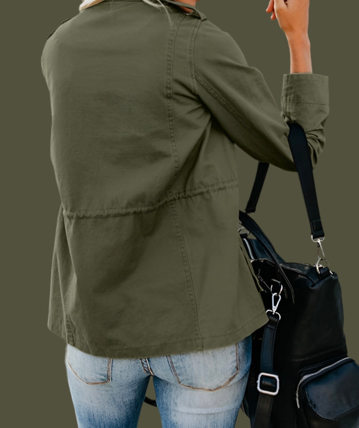 Chaqueta Military gabardina de algodón y forro con capucha alta calidad,3 colores, tallas (36-52) made in India