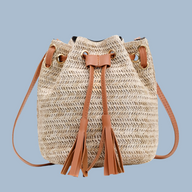 Bolso bandolera shopping bag Gabriela rafia, 3 colores