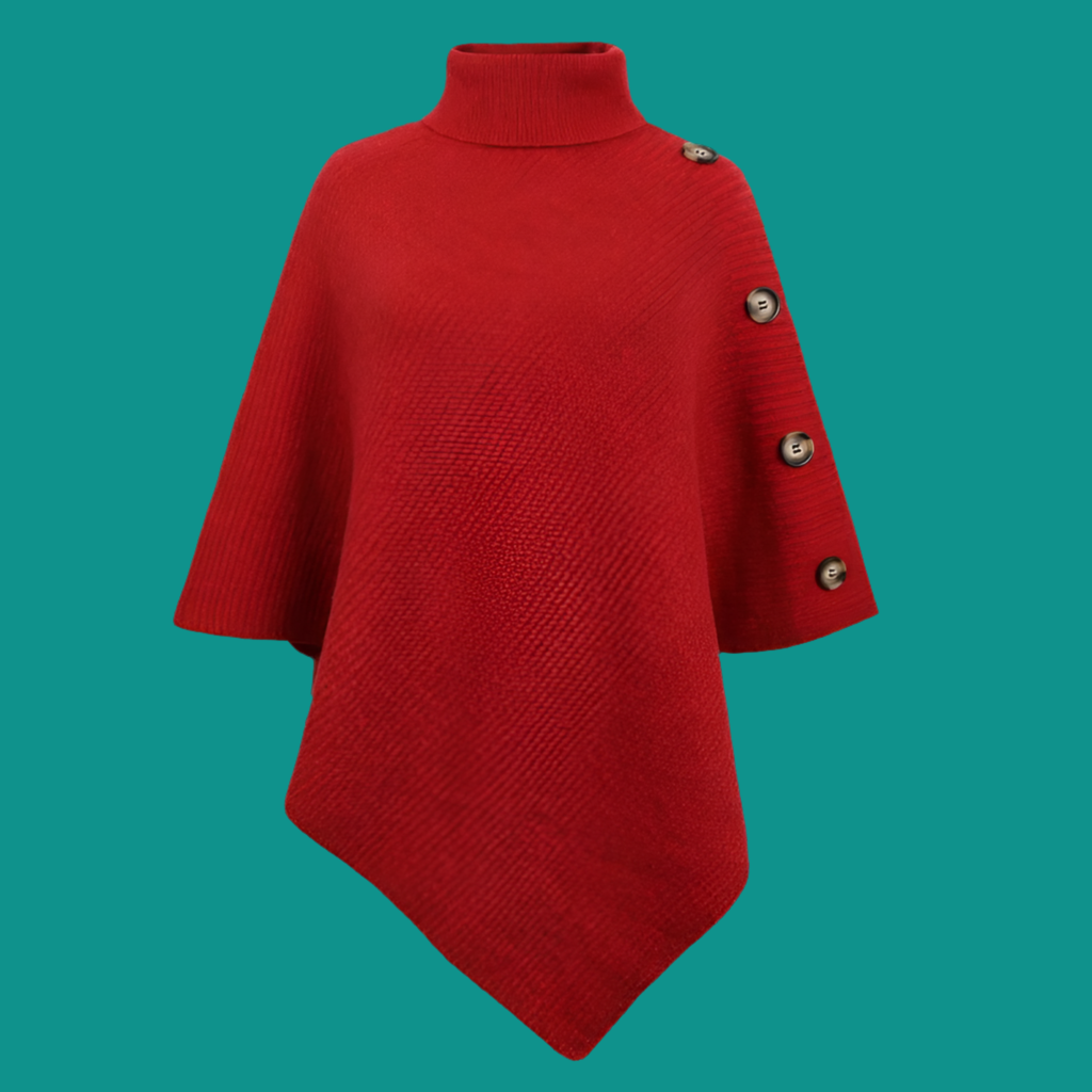 Mintlis poncho mujer punto Davinia, 6 colores, talla única(36-48)
