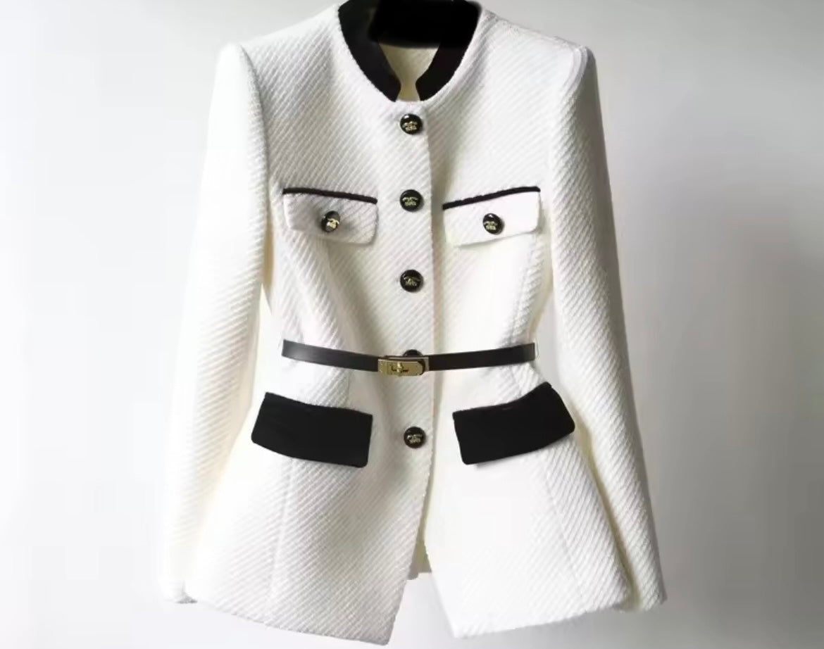 Chaqueta Francia lana, 3 colores con cinturón incluido tallas (36-46) made in Porto