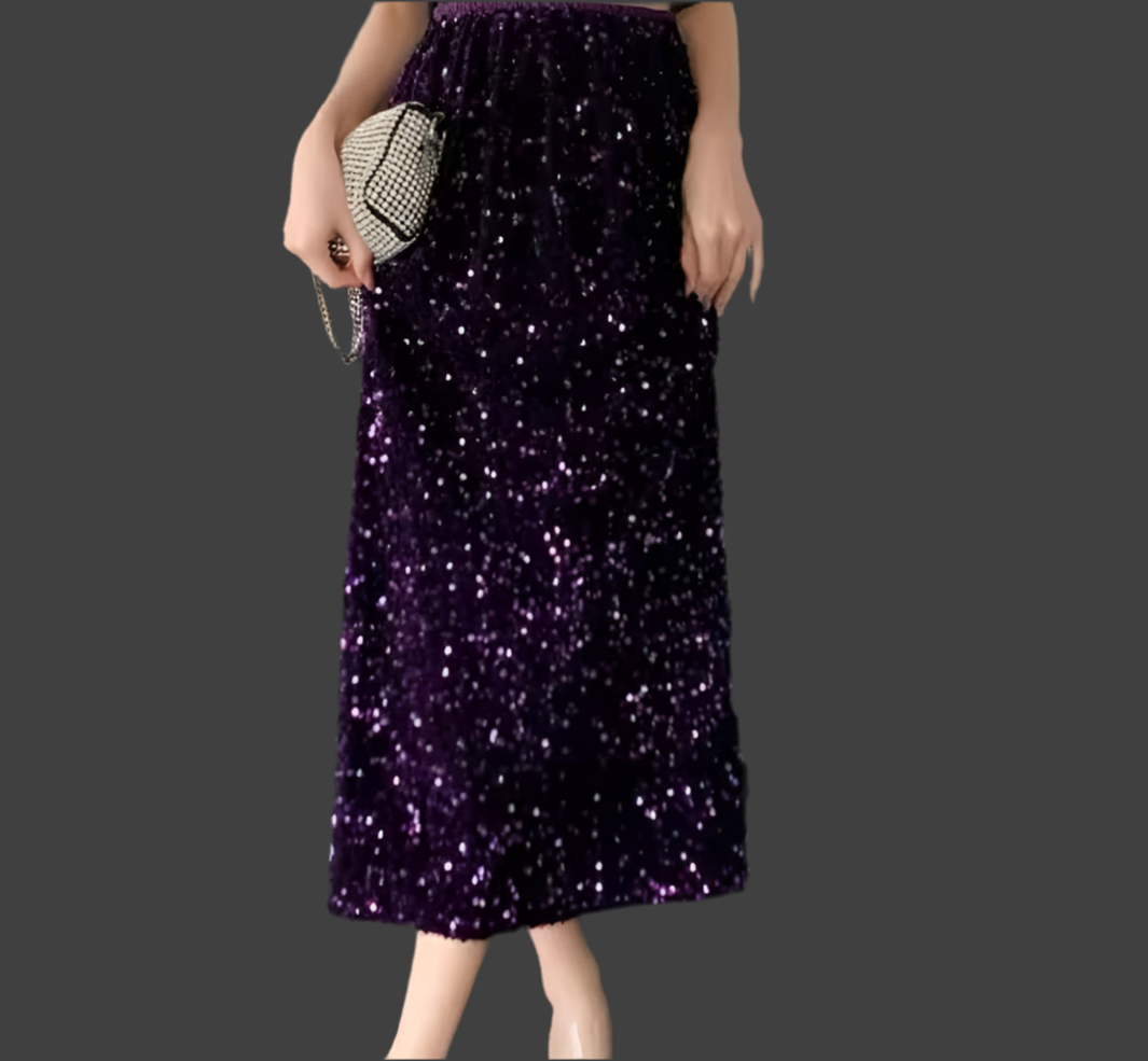 Jupe longue Violette