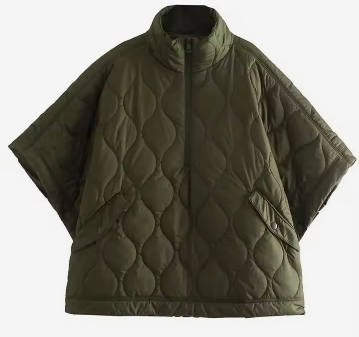 Plumas Camilla verde militar 4 tallas (38-44) envíos gratis