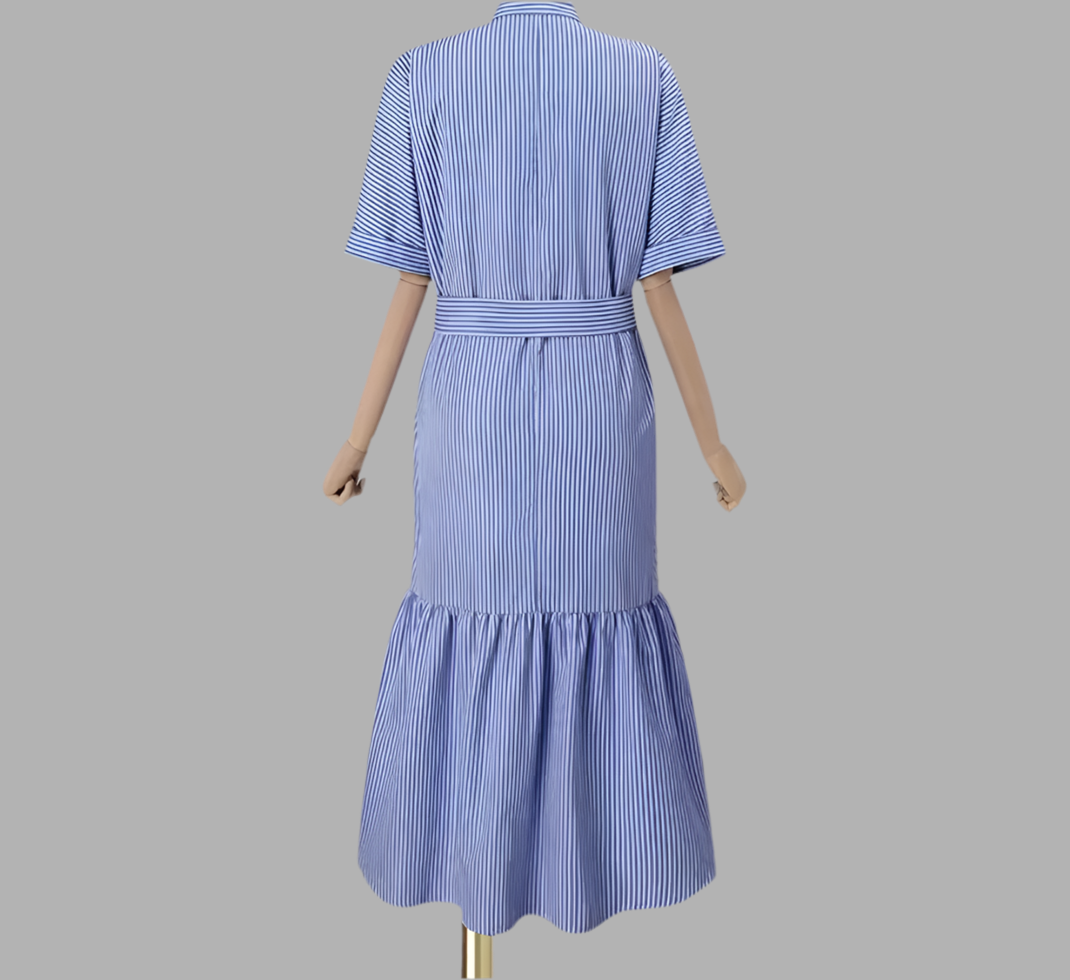 ZANZEA – robe à col carré pour femmes, tenue de soirée, manches bouffantes, boutons, à volants, ourlet, mode été, 2023