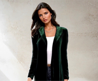Mintlis mujer, terciopelo levita Karla, 5 tallas