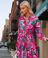 Mintlis mujer algodón licra vestido Mumbai, 4 estampados, tallas (36-48)