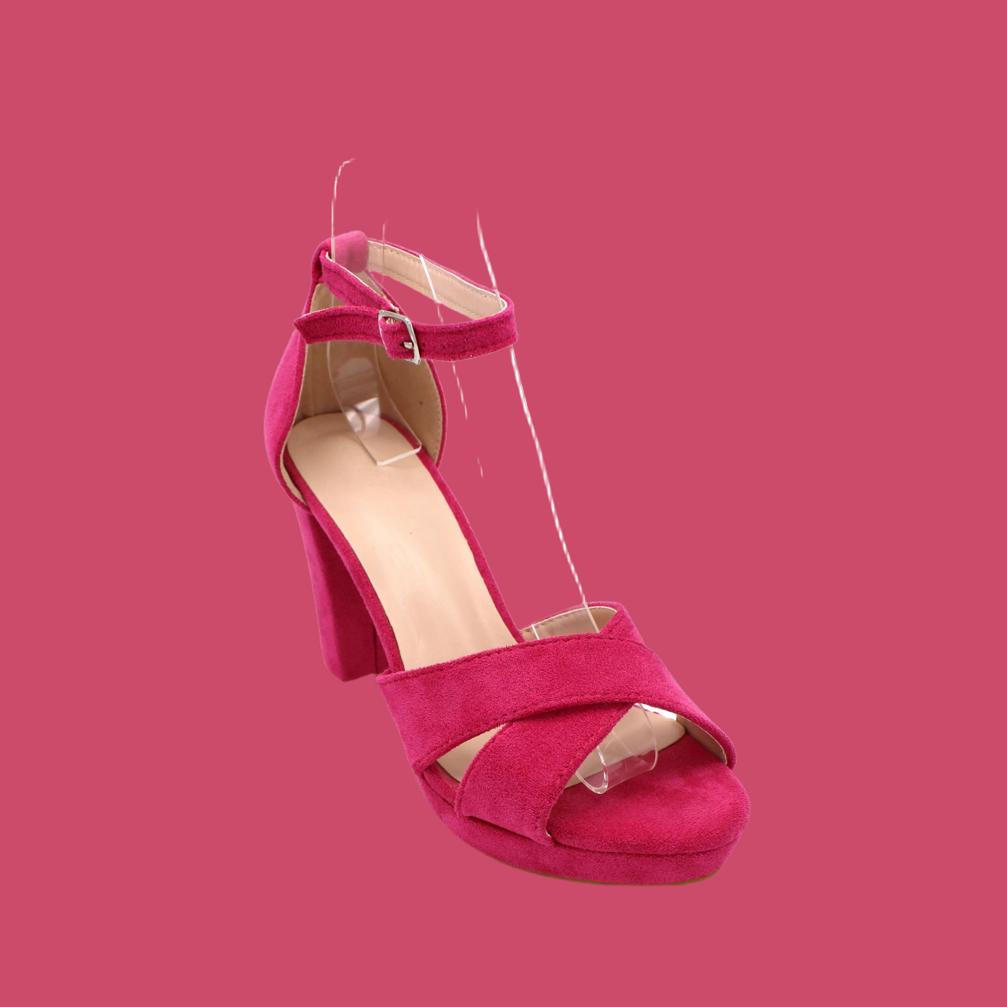 Sandalias Rebeca de purpurina y antelina, Made in Spain, 9 colores
