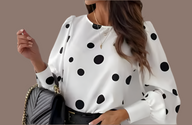 Mintlis mujer, satinada, blusa Karoline, 2 colores, tallas (36-46)