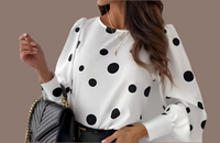 Mintlis mujer, satinada, blusa Karoline, 2 colores, tallas (36-46)