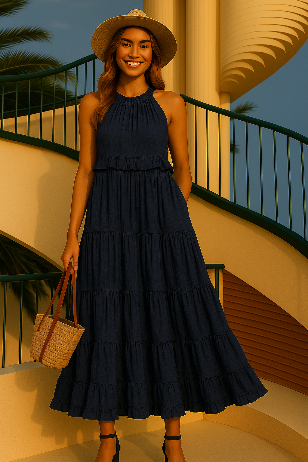 -30% OFF Vestido AZZAR , con bolsillos y forro interior, 7 colores tallas (36-50)
