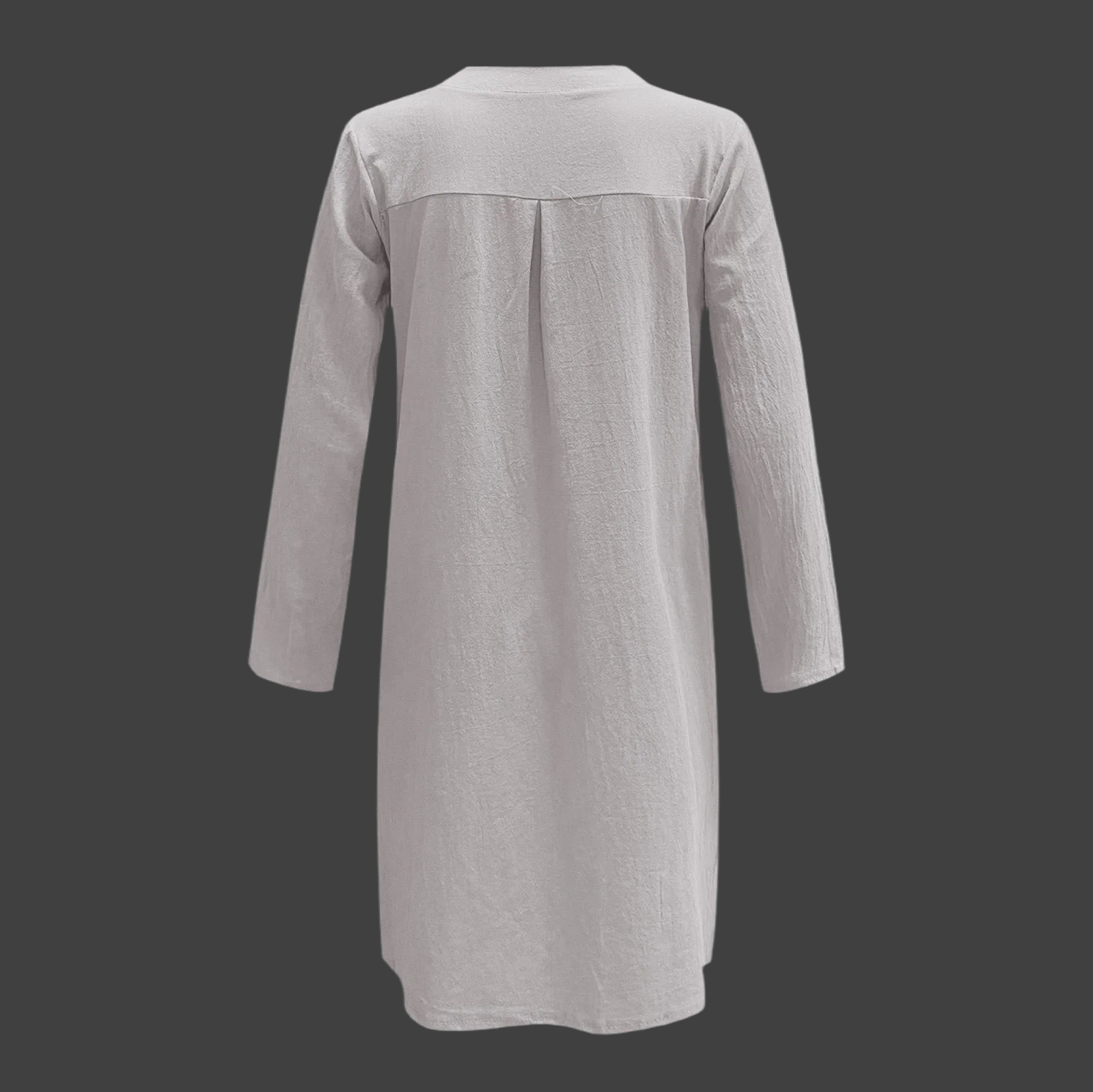 Mintlis mujer, algodón lino licra, 3 colores, vestido Claudin, tallas (36-46)