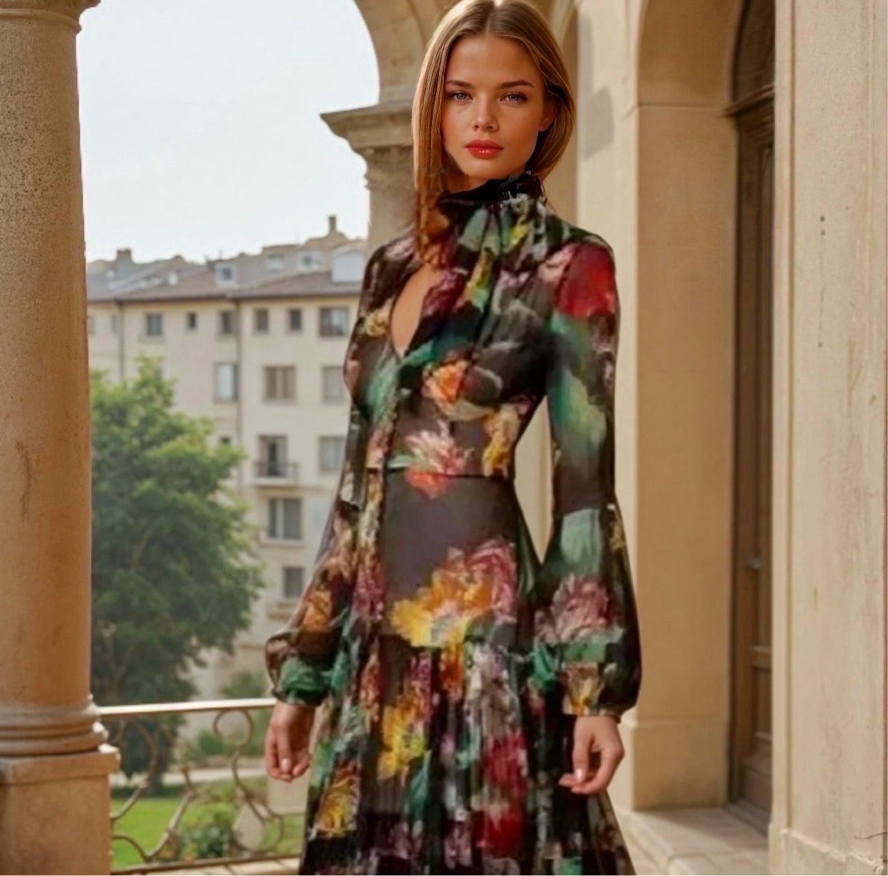 Mintlis mujer, gasa Vestido Morrocan, tallas (34-50)