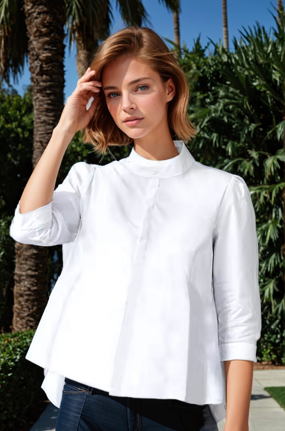 Chemise Fandango en coton, 2 couleurs, 8 GRANDES TAILLES