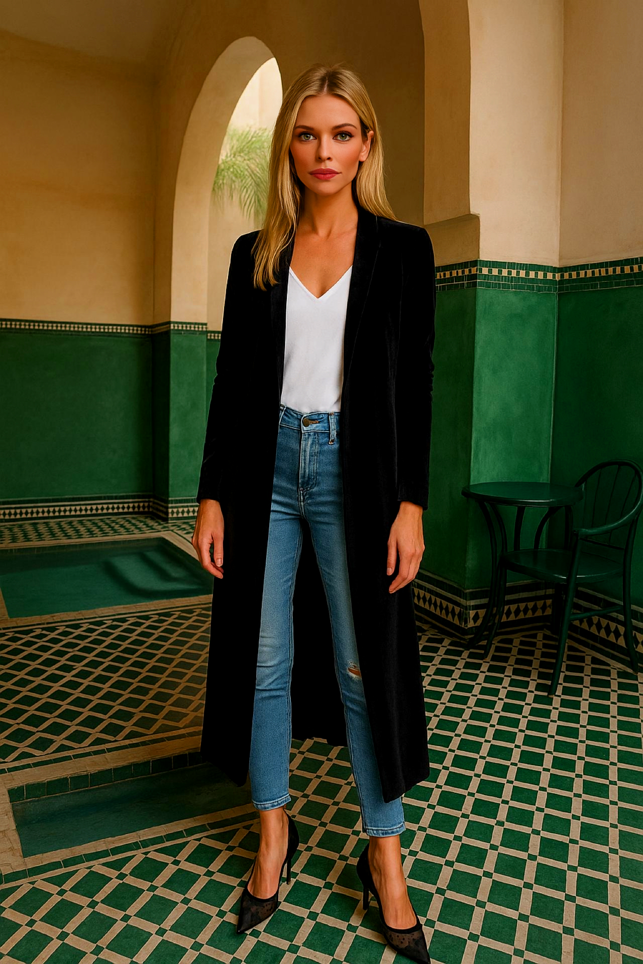 Manteau Natali 100% laine avec poches et doublure avec ceinture, 2 coloris, 6 GRANDES TAILLES
