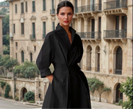 Mintlis mujer algodón licra, vestido Modena cintura elástica goma trasera, tallas (36-52)