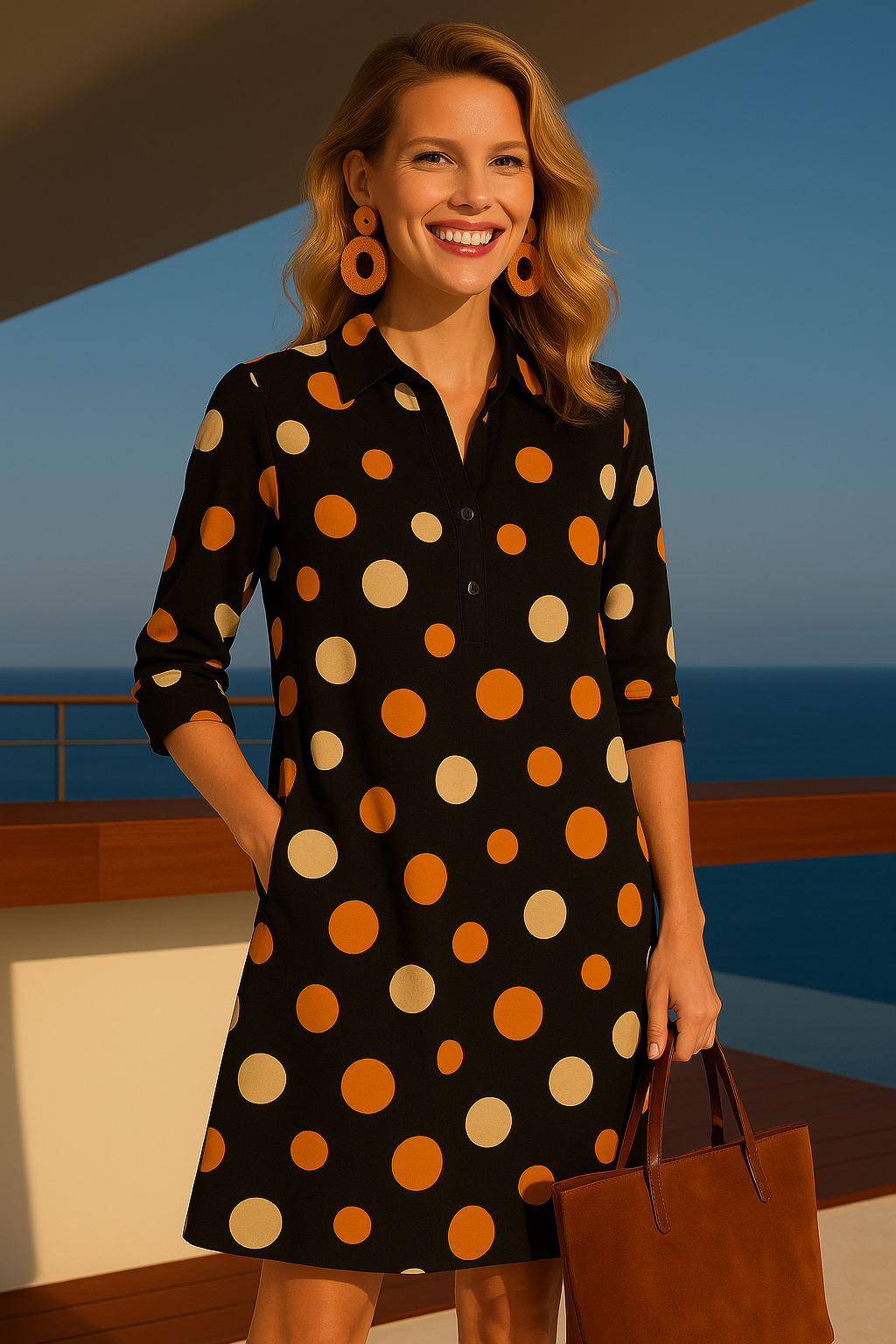 Vestido Carlotta lunares,6 estampados lunares de colores tallas (36-52) da talla