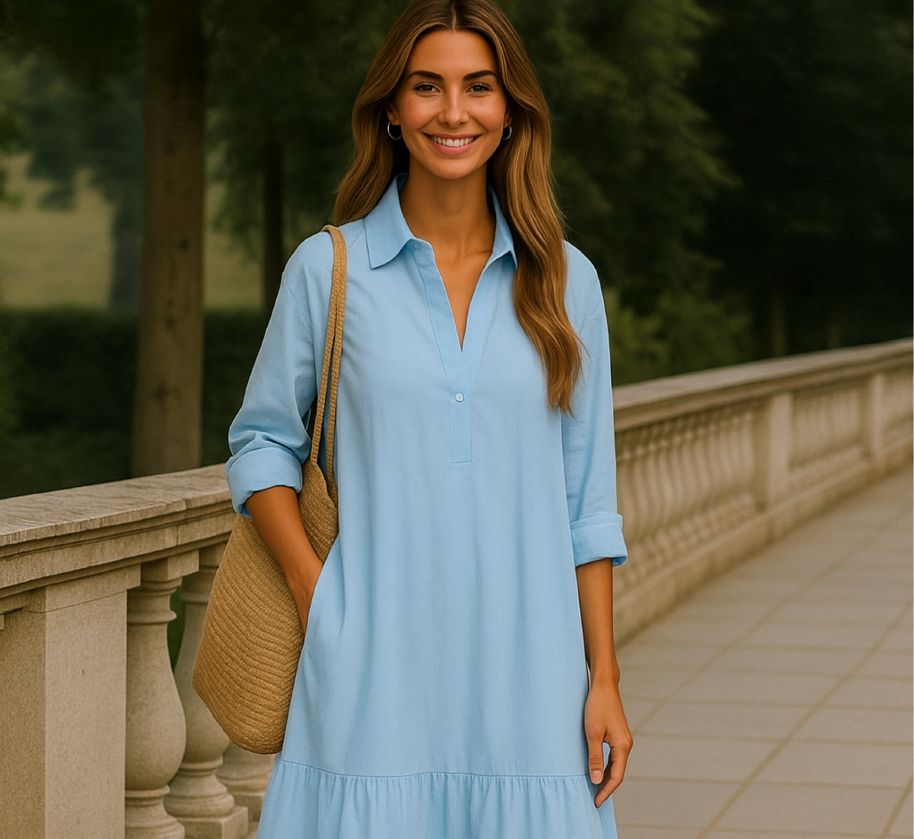 Mintlis women's 100% cotton lycra Bambi dress, 3 colors, sizes (36-50)