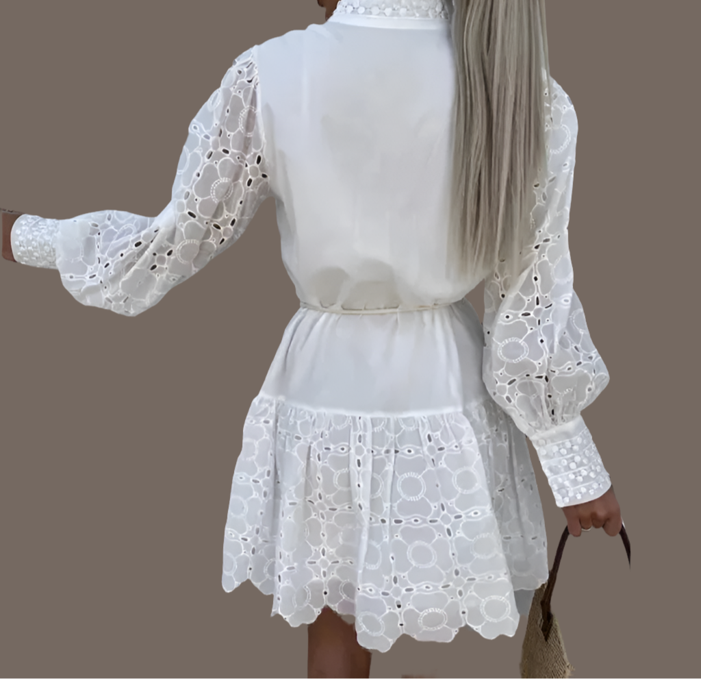 Formentera brocade cotton dress, 4 sizes