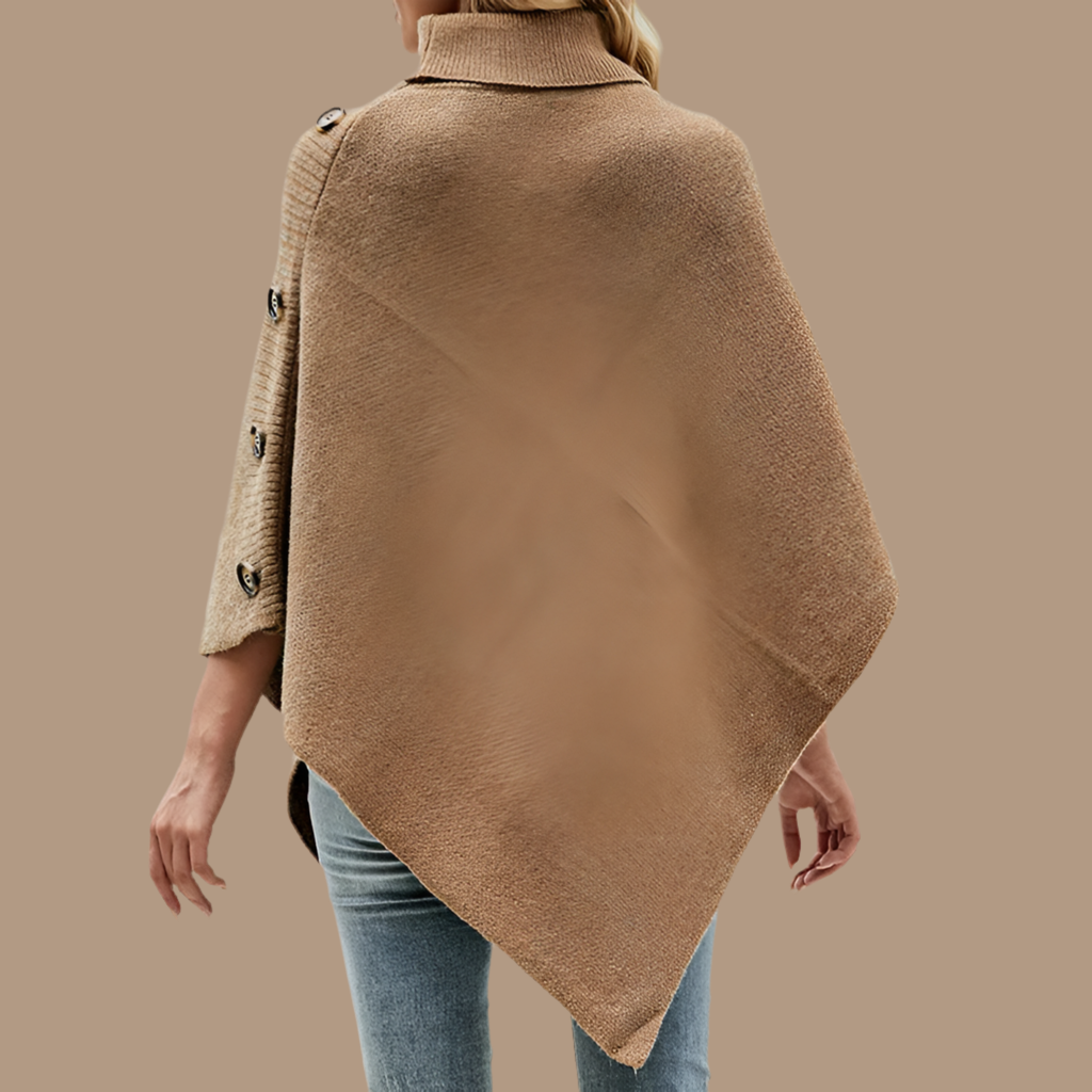 Mintlis poncho mujer punto Davinia, 6 colores, talla única(36-48)