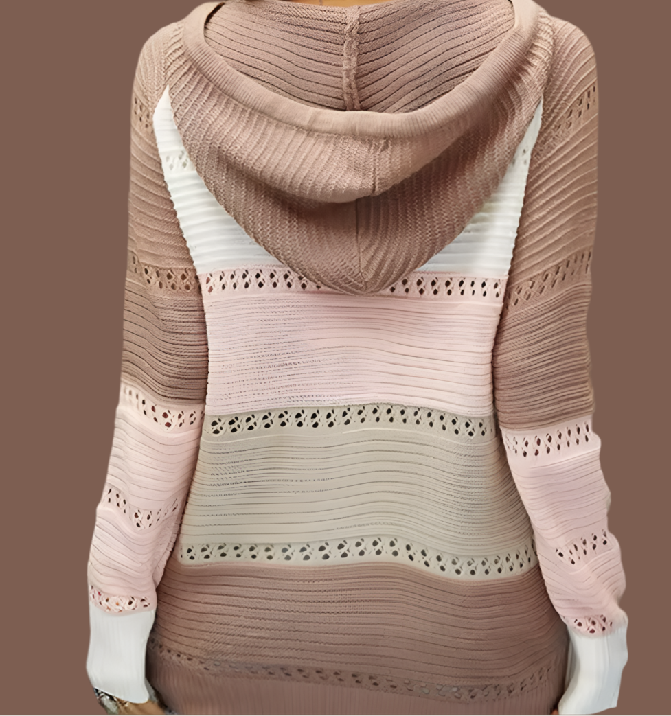 Mintlis Jersey mujer punto capucha Rebeca, 4 colores, tallas (36-48)