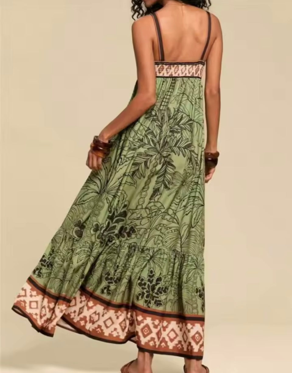 -30% OFF vestido Lisbon con espalda elástica, 5 estampados, tallas (36-44)